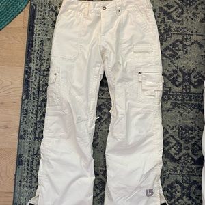 White Burton Womens Snow/Ski Pants